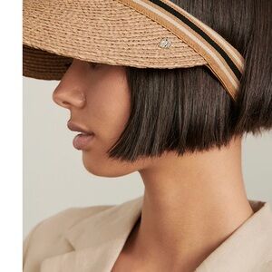 Helen Kaminski Bianca raffia visor brand new